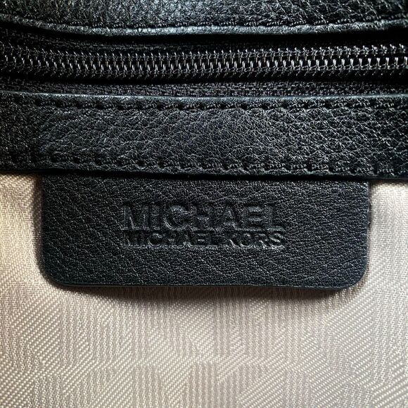 MK Ezra Medium Messenger Crossbody Bag in Electric Blue + Black - Picture 6 of 13